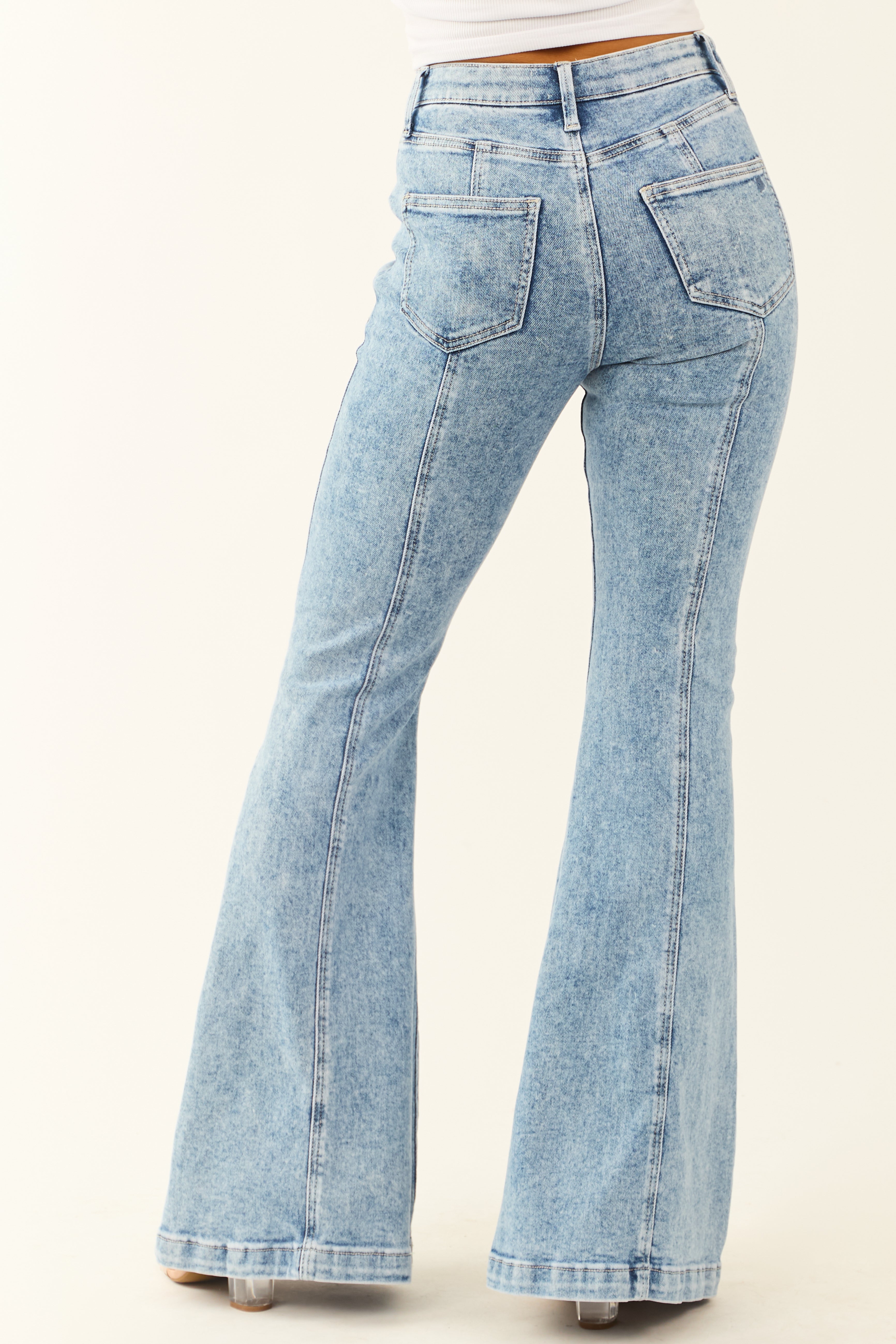 Special A Light Tummy Control Stretchy Flare Jeans