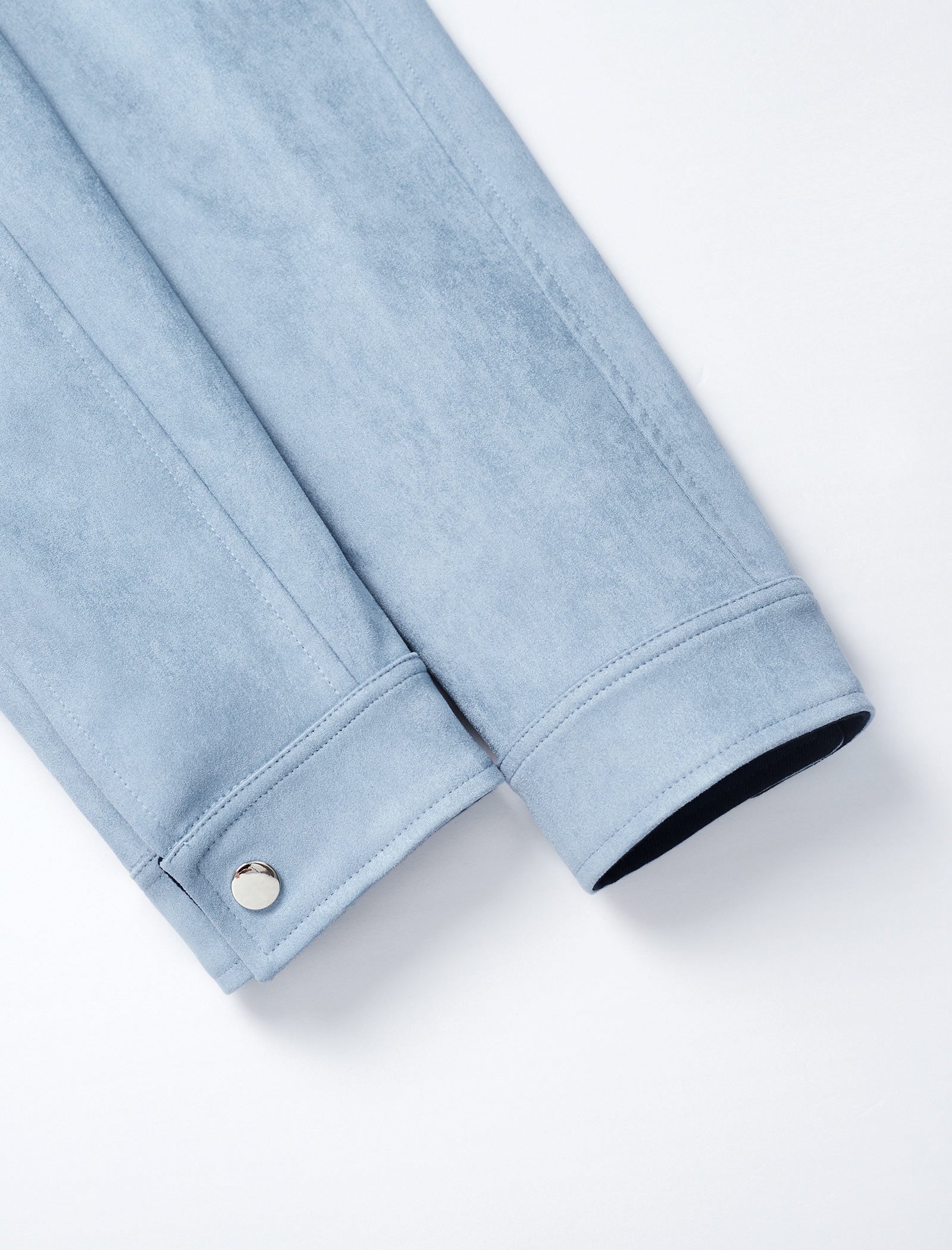 Blue Waist-Defining Vintage Trench Coat
