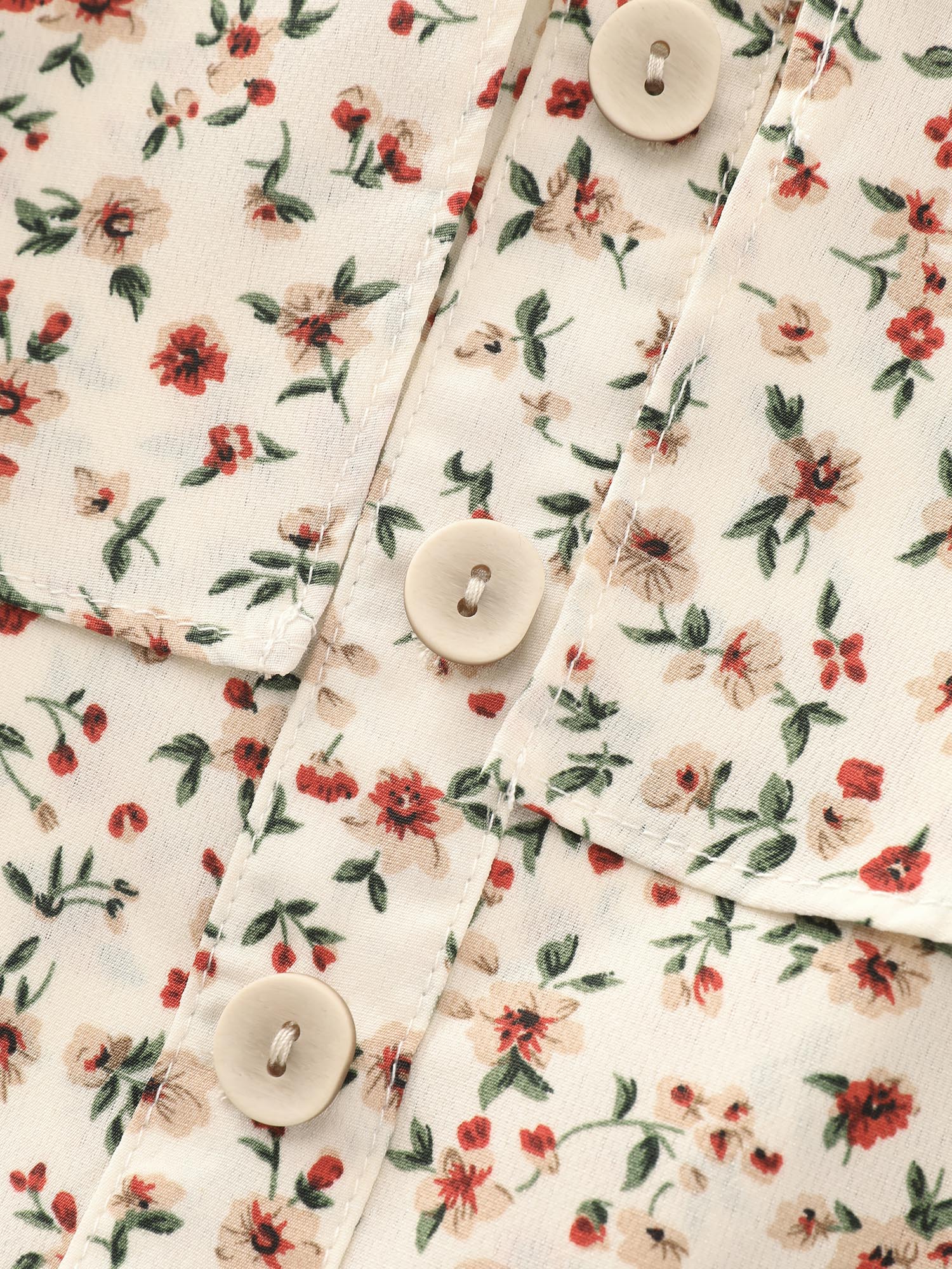 Floral Print Ruffled Cold Shoulder Blouse